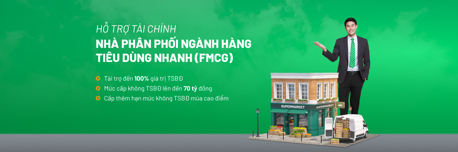 Hỗ Trợ Tài Chính Nhà Phân Phối Ngành Hàng Tiêu Dùng Nhanh (FMCG)