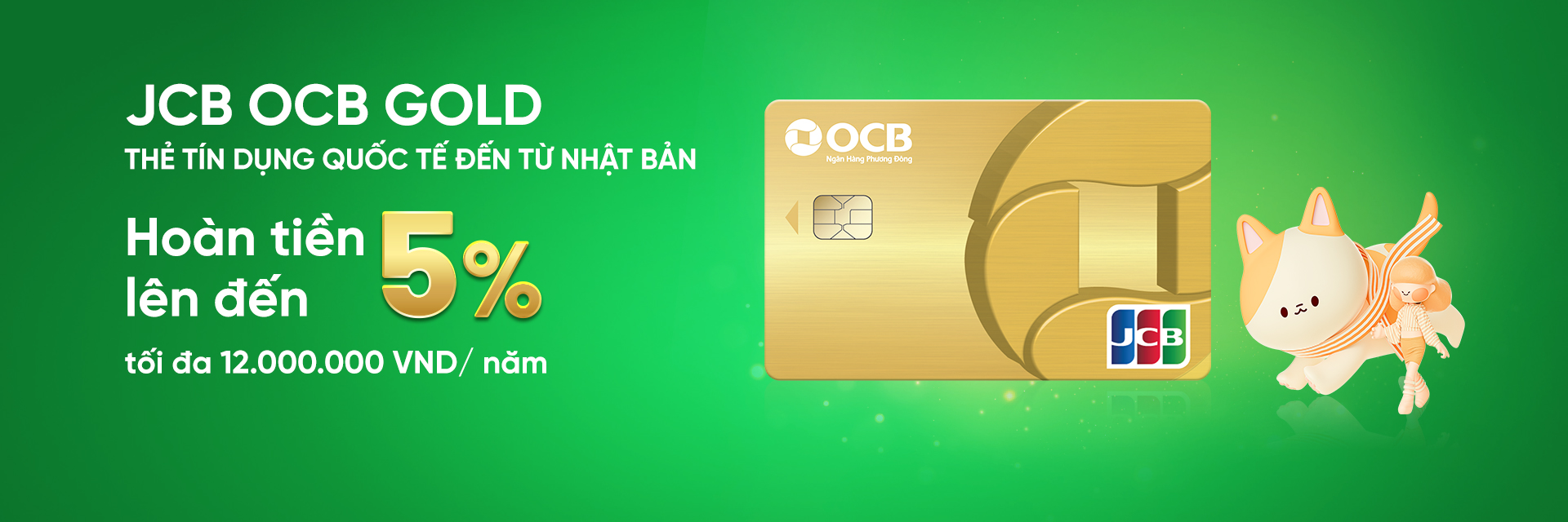 OCB JCB HẠNG VÀNG 
