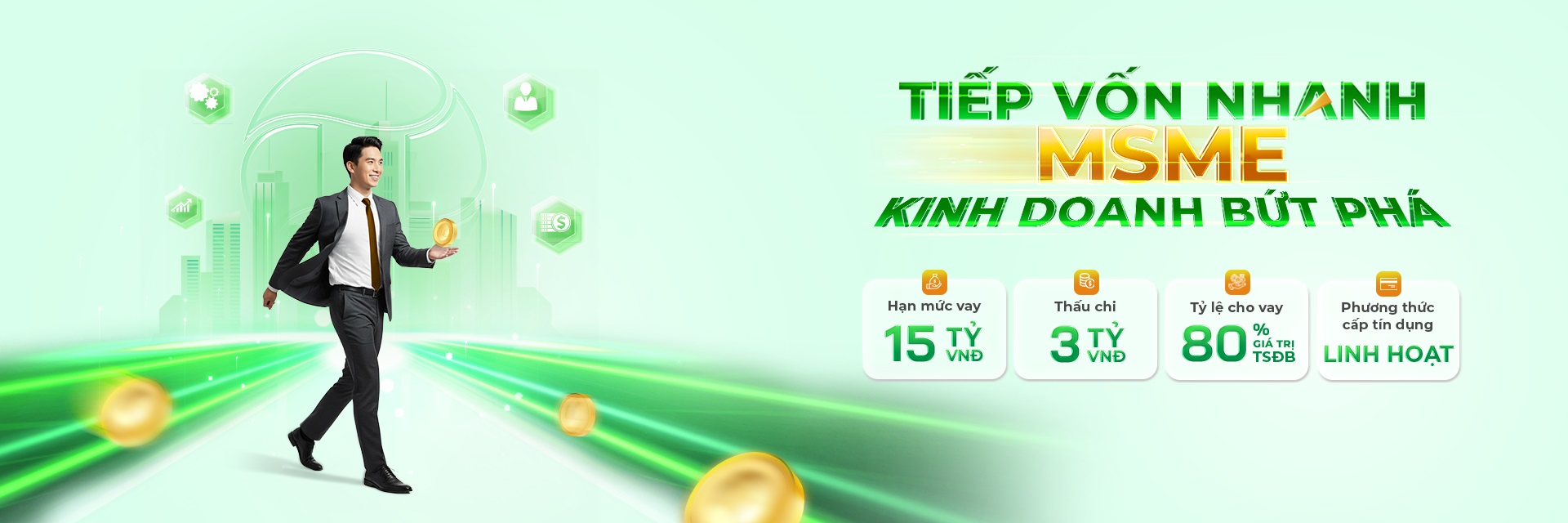 Cấp tín dụng phục vụ sản xuất kinh doanh